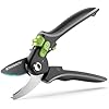 Pruning Shears for Gardening - 8.5" SK5 Garden Shears Cuts 10000+ Times Staying Sharp - Garden Scissors with One-handed Unlocking & Adjustable Handle- Garden Clippers Gardening Gifts for Men Women