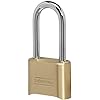 Master Lock 175LH 2' Wide Set Your Own Combination Padlock, with 2-1/4 in. Shackle, Brass Finish