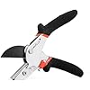 LeafLux 8" Professional Heavy Duty Anvil Pruning Shears with Anti-Rust SK-5 Blades, Garden Shears for Dry Stems and Small Branches, Gardening Scissors, Clippers for Wood, Non-Slip Handle. | LFXP1108S