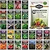 Survival Garden Seeds Home Garden Collection - 30 Pack with 18,500+ Non-GMO Heirloom Vegetable, Fruits, Herb Seed Varieties for Planting - Plant & Grow Survival Food & Emergency Preparedness Gear