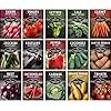 Survival Garden Seeds Vegetable Garden Collection Seed Vault - Non-GMO Heirloom Family Garden Seeds for Planting - Non-Hybrid Varieties - Mix of Vegetable Seed Packets - 15 Varieties of Vegetables