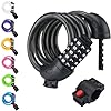 NDakter Bike Locks, 4 Feet Bike Lock Cable, High Security 5 Digit Resettable Combination Coiling Bicycle Lock Scooter Lock, Heavy Duty Anti Theft Cable Locks with Mounting Bracket