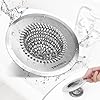 Shower Drain Hair Catcher, Easy Clean Bathtub Drain Hair Catcher, Anti-Slip Hair Catcher Shower Drain, Upgraded 304 Stainless Steel Tub Hair Catcher, Shower Drain Cover for Sink, Bathtub, Drain