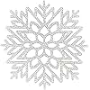 Winter Snowflake Hollow Silver Dining mats, 15 inch Vinyl Placemats Set of 4, Used for Table Decoration of Festive Parties