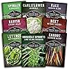 Fall Vegetable Seed Collection - 8 Packs of Non-GMO Heirloom Open-Pollinated Vegetables - Plant in Late Summer for Autumn Harvest - Seed Saver Instructions on Packets - Survival Garden Seeds