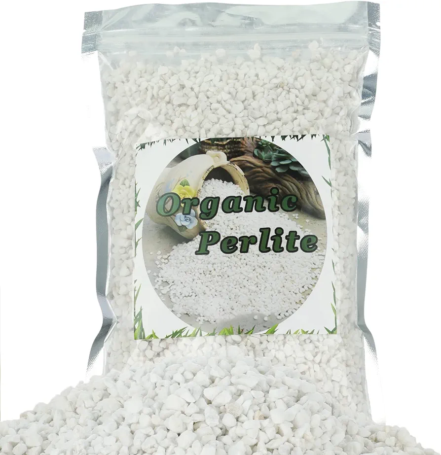 Organic Perlite for Plants, Soil Amendment for Enhanced Drainage and Growth, Ideal for Potting Mixes (1 Quart)