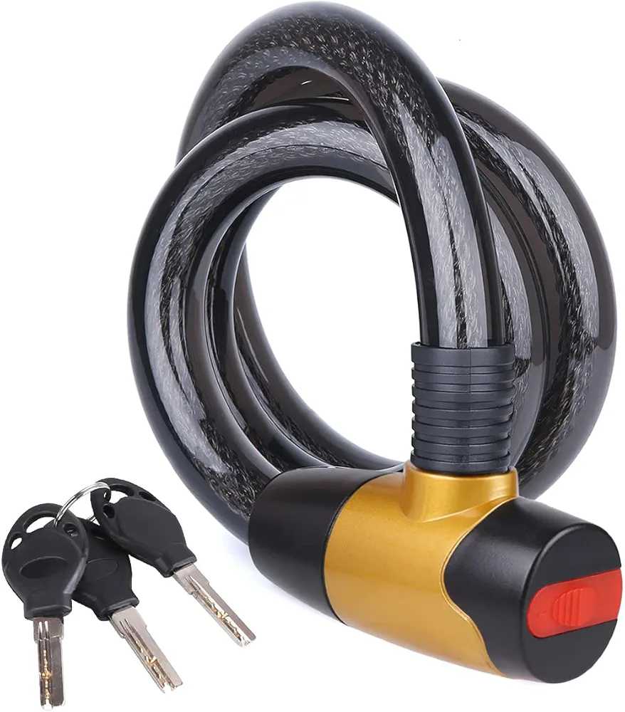 Cable Lock，Bike Lock，Motorcycle Lock,Lock Warehouse, Gate, Very Strong.