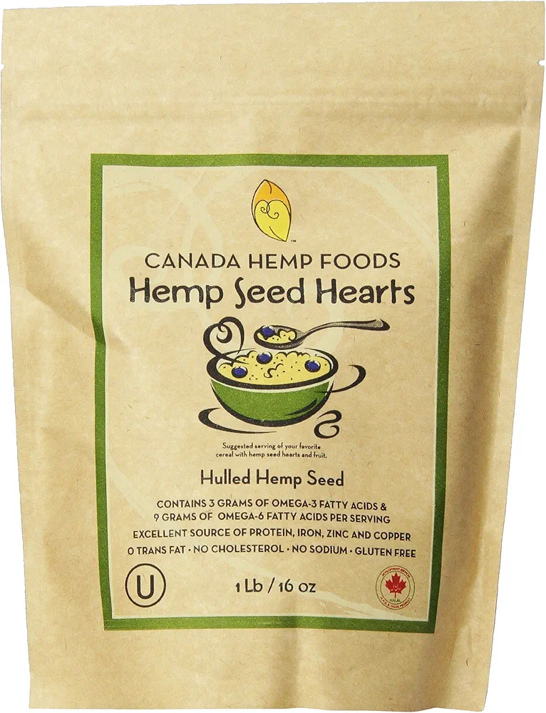 Canada Hemp Foods, Natural Hemp Seed Hearts, 16 ounce pouch