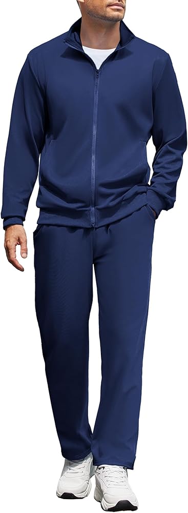 COOFANDY Men's Tracksuits Casual Sweatsuit 2 Piece Full Zip Athletic Jogging Suit Sets Sport Sweat Suit