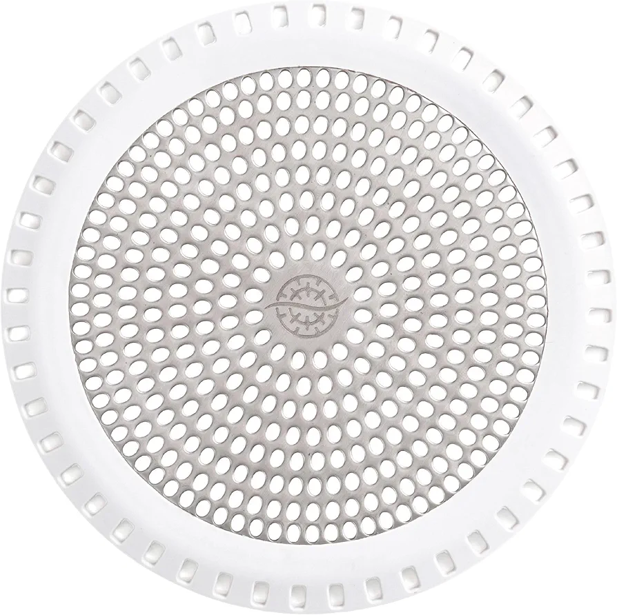 Ultra ShowerRing, The Ultimate Shower Drain Protector/Hair Catcher/Strainer/Snare/Cover (White)