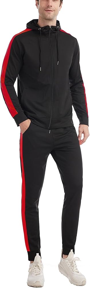 Sweatsuits for Men Tracksuit Men Track Suits 2 Piece Set Zip Up