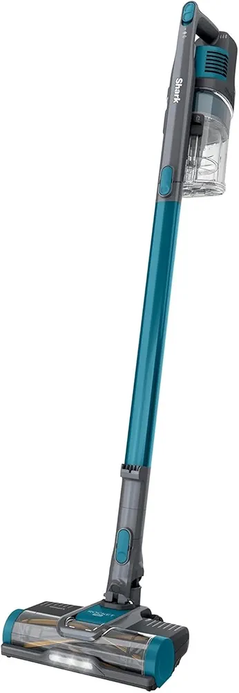 Shark Pet Pro Cordless Lightweight Stick Vacuum Cleaner, Self Cleaning Brushroll, 40 Min Runtime, Removable Handheld, XL Dust Cup, Teal/Grey (Renewed)