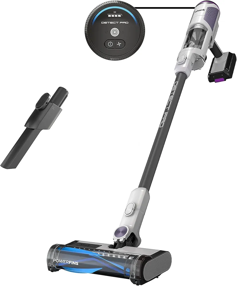 Shark Detect Pro Cordless Vacuum with PowerFins Brushroll, Stick/Handheld (2-in-1), Ash Purple/Grey, IW1120