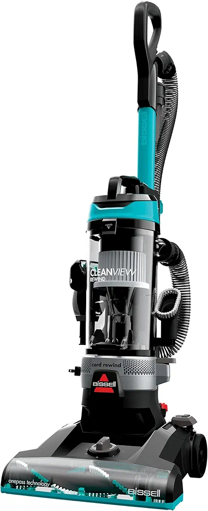 Bissell CleanView Rewind Upright Bagless Vacuum with Automatic Cord Rewind & Active Wand, 3534