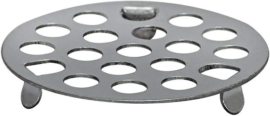 EZ-FLO 3-Prong Stainless Steel Bath Drain Strainer, Snap-in Shower Drain Cover with Hair Catcher, Shower Drain Replacement, 30071