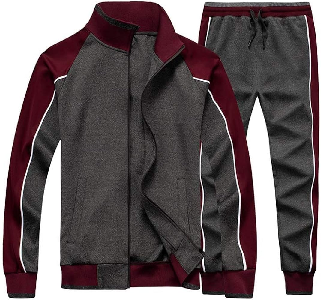 Litteking Men's Tracksuits Sweat Suit Casual Long Sleeve 2 Piece Outfit Sports Jogging Suits Set