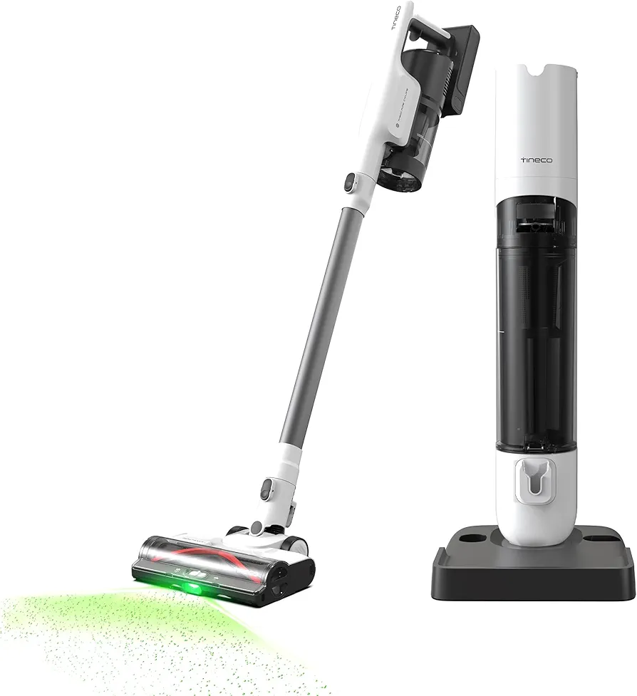 Tineco Pure ONE Station 5 Cordless Smart Vacuum with 2.5L Auto Dust Base, Full-Path Self-Cleaning, 175W Suction, ZeroTangle Tech, iLoop Smart Sensor, Suitbale for Hard Floor & Carpet