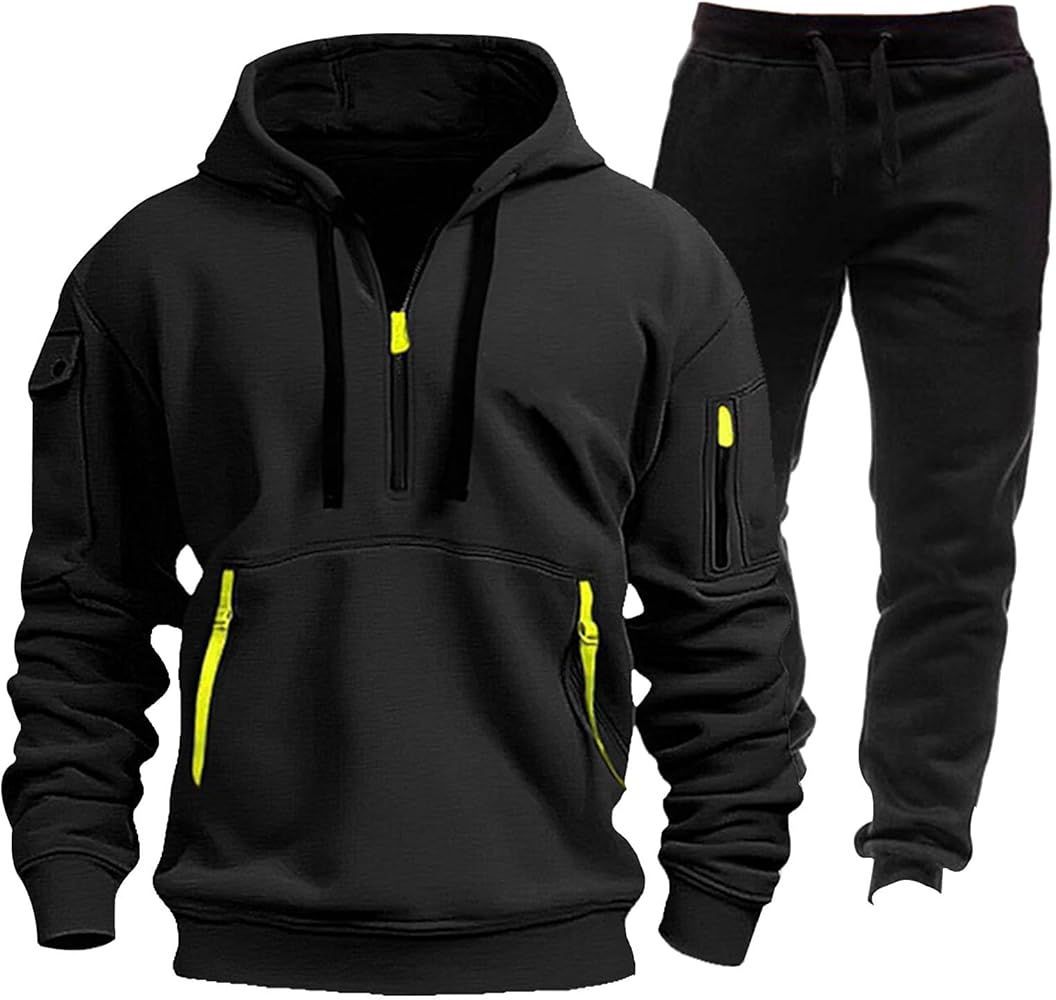 Men's Tracksuit 2 Piece Hoodies Casual Jogging Gym Sweat Suits for Men Jogging Sweatshirts Sweatsuits Sets Casual Suits Set