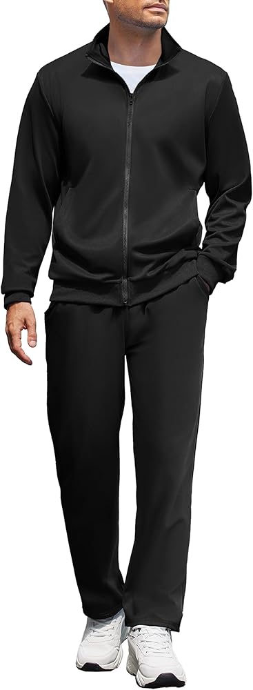 COOFANDY Men's Tracksuits Casual Sweatsuit 2 Piece Full Zip Athletic Jogging Suit Sets Sport Sweat Suit